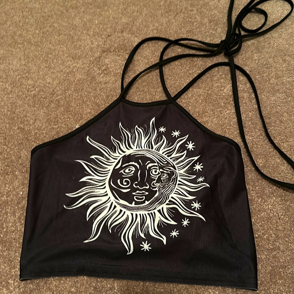 Open back shirt